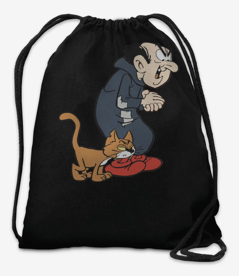 Mochila Negro de Gargamel & Azrael 