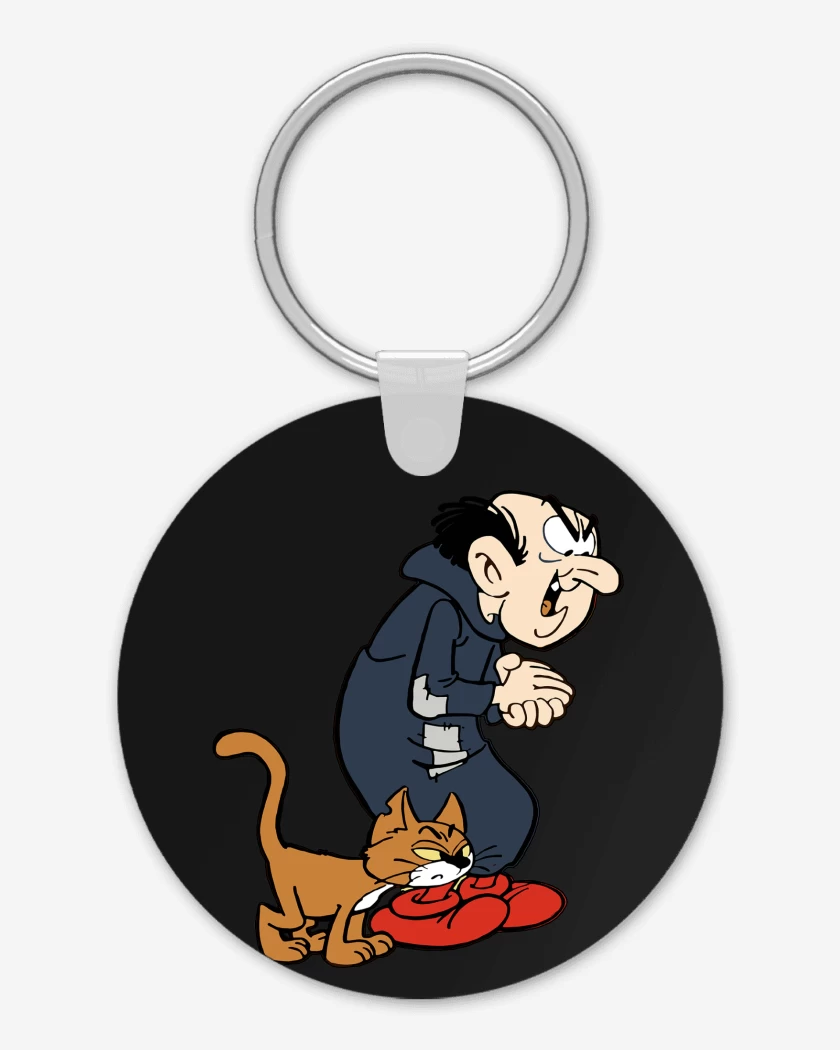 Llavero Negro de Gargamel & Azrael 
