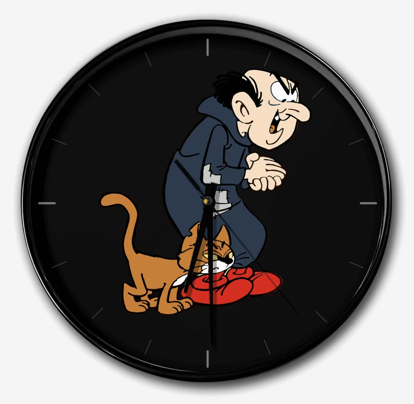 Reloj Negro de Gargamel & Azrael 