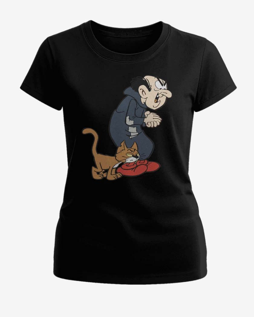 Polera de Mujer Negro de Gargamel & Azrael 