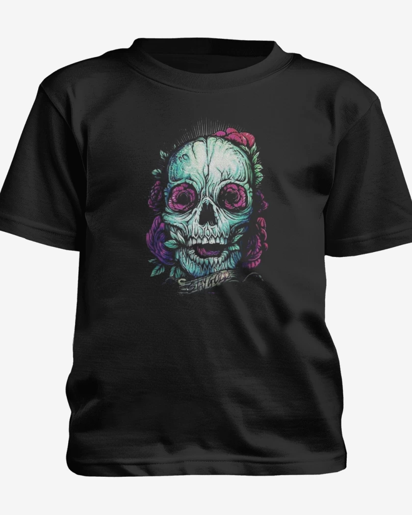 Polera de niño Negro de Skull 2