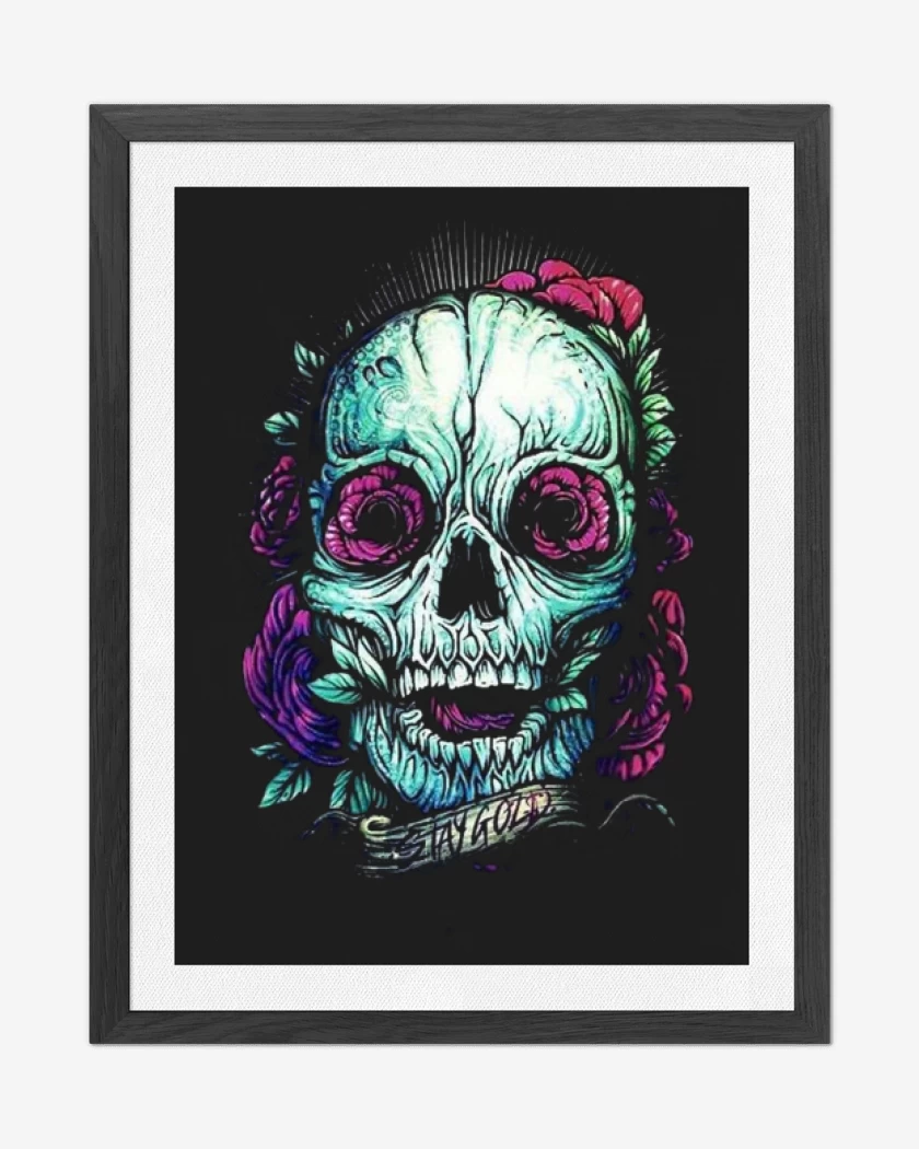 Cuadro decorativo Negro de Skull 2