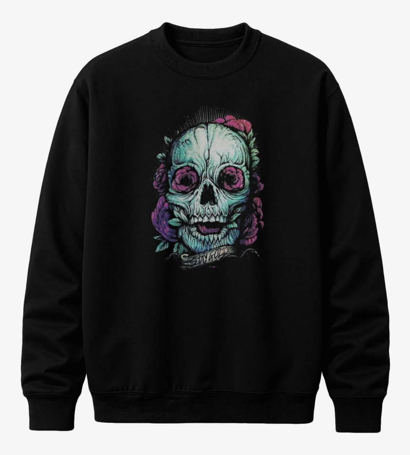 Poleron polo Negro de Skull 2