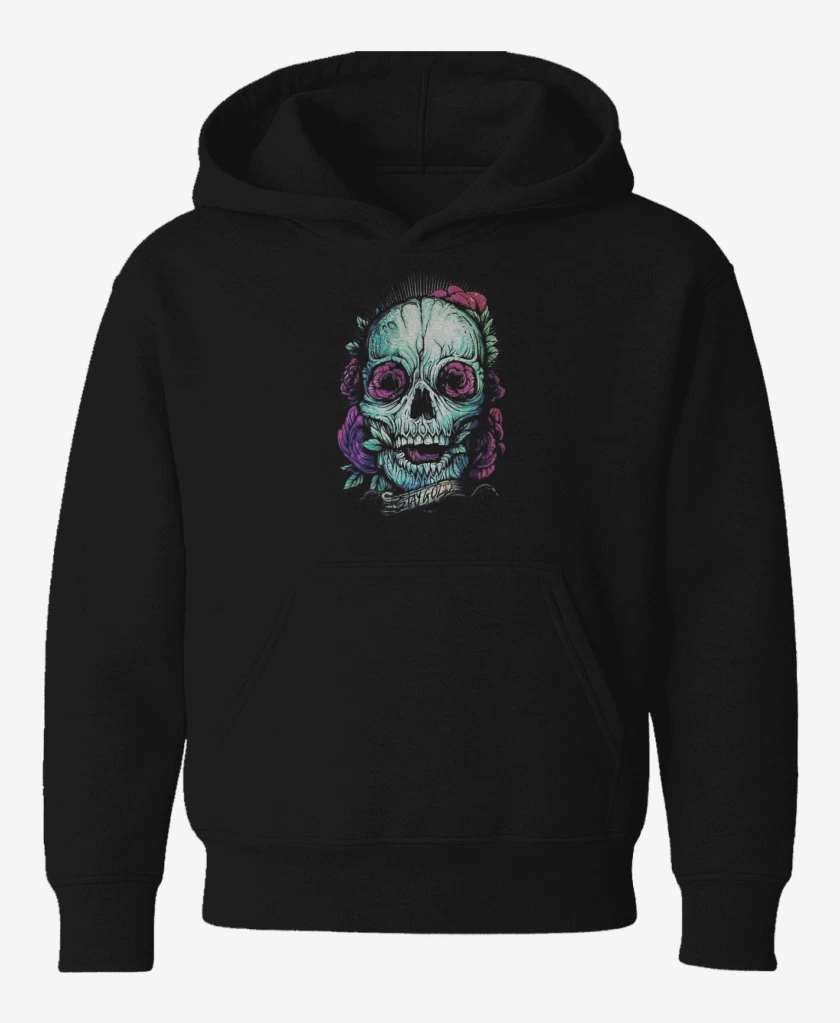 Poleron de niño Negro de Skull 2