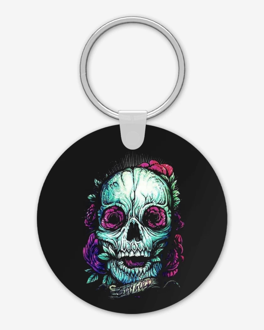 Llavero Negro de Skull 2