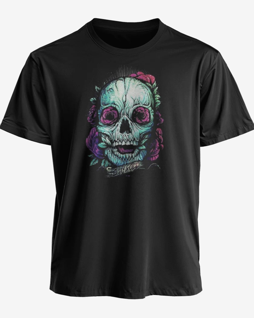 Polera premium Negro de Skull 2