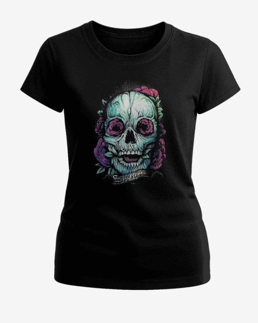 Polera de Mujer Negro de Skull 2