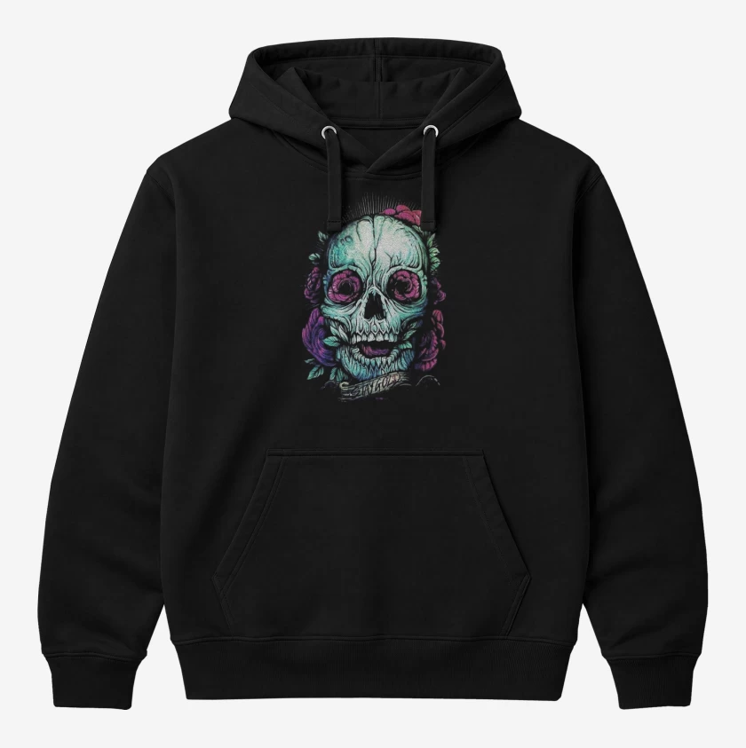Polerón Canguro Negro de Skull 2