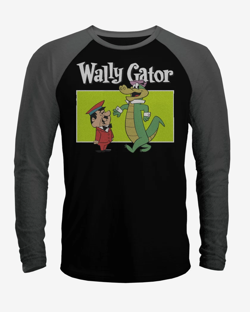 Polera Raglan Blanco / Negro de Lagarto Juancho