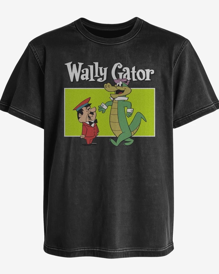 Polera desgastada Negro de Lagarto Juancho