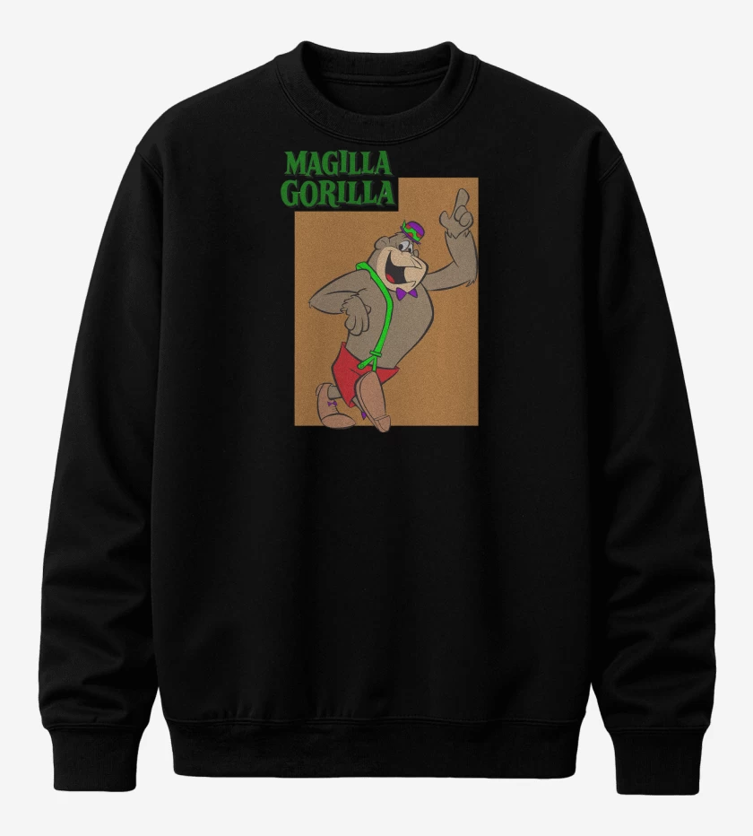 Poleron polo Negro de Magilla Gorilla Hanna Barbera