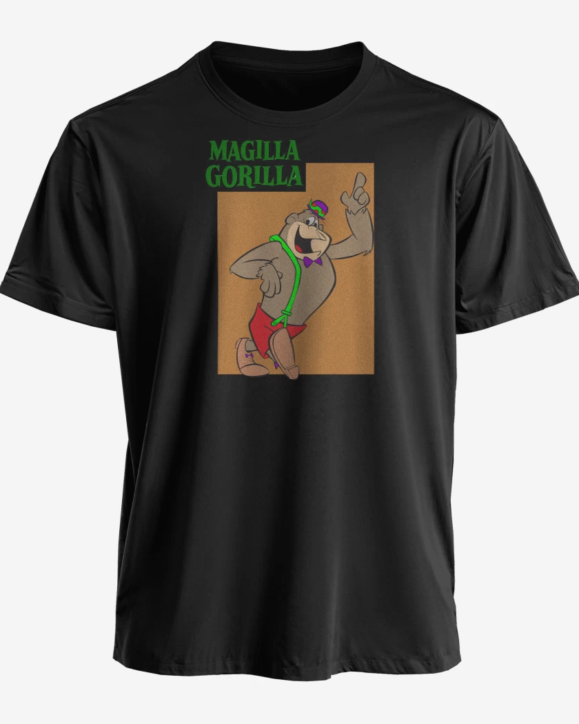 Polera premium Negro de Magilla Gorilla Hanna Barbera