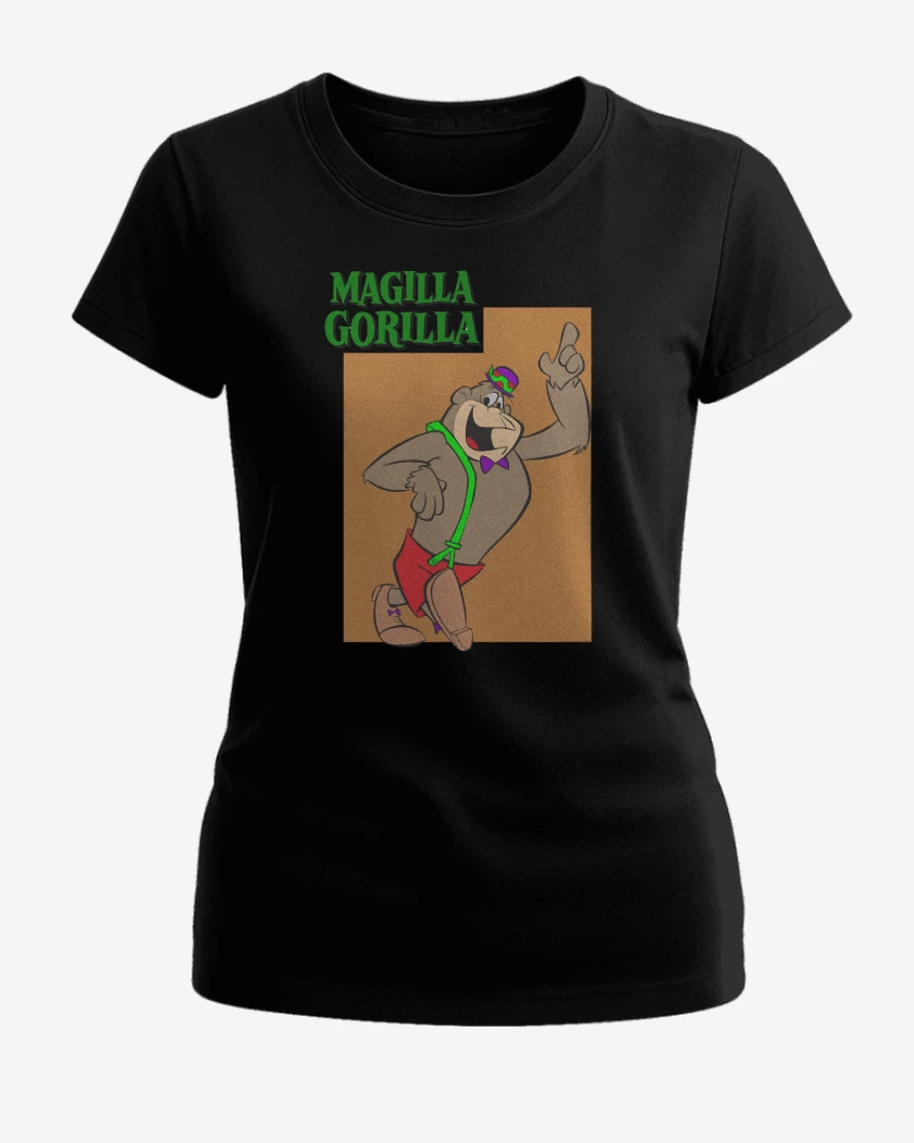 Polera de Mujer Negro de Magilla Gorilla Hanna Barbera