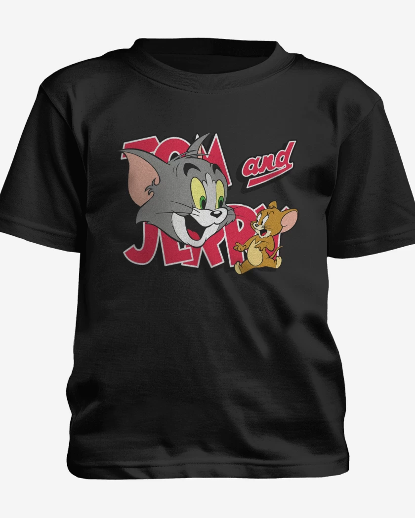 Polera de niño Negro de TOM AND JERRY