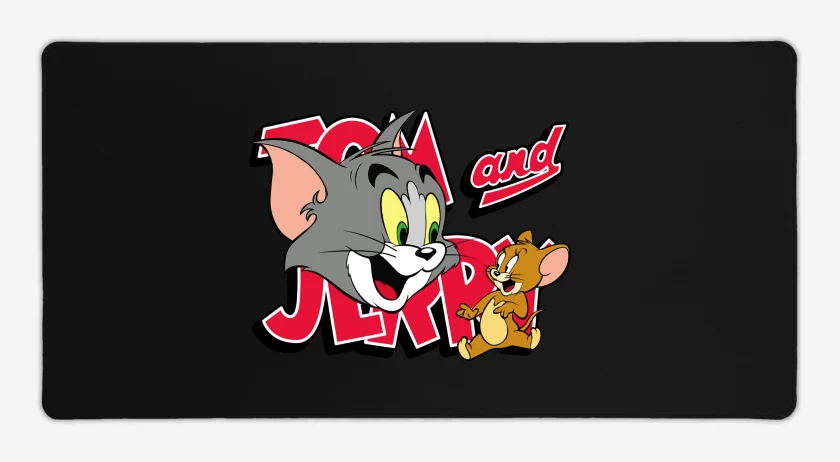 Mouse pad Gamer Negro de TOM AND JERRY