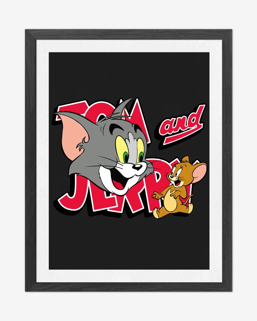 Cuadro decorativo Negro de TOM AND JERRY