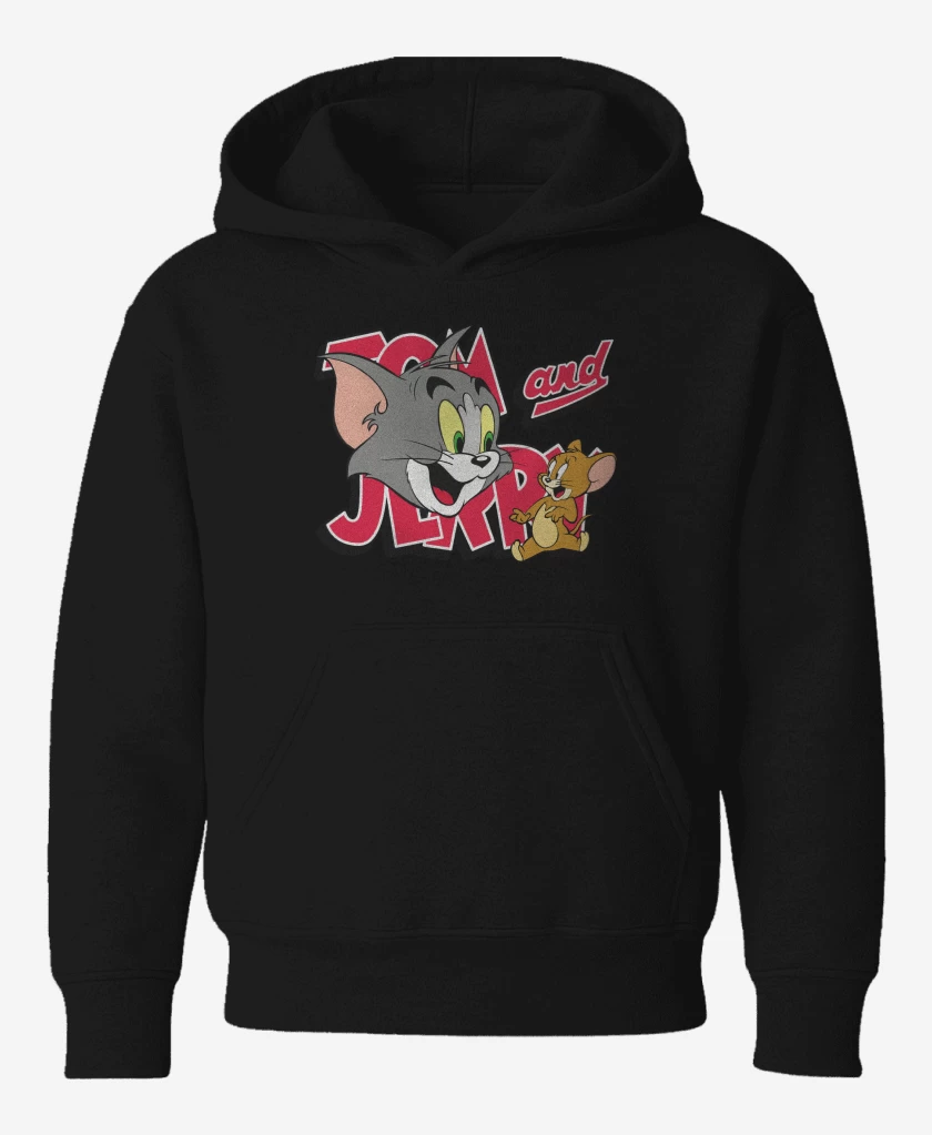 Poleron de niño Negro de TOM AND JERRY