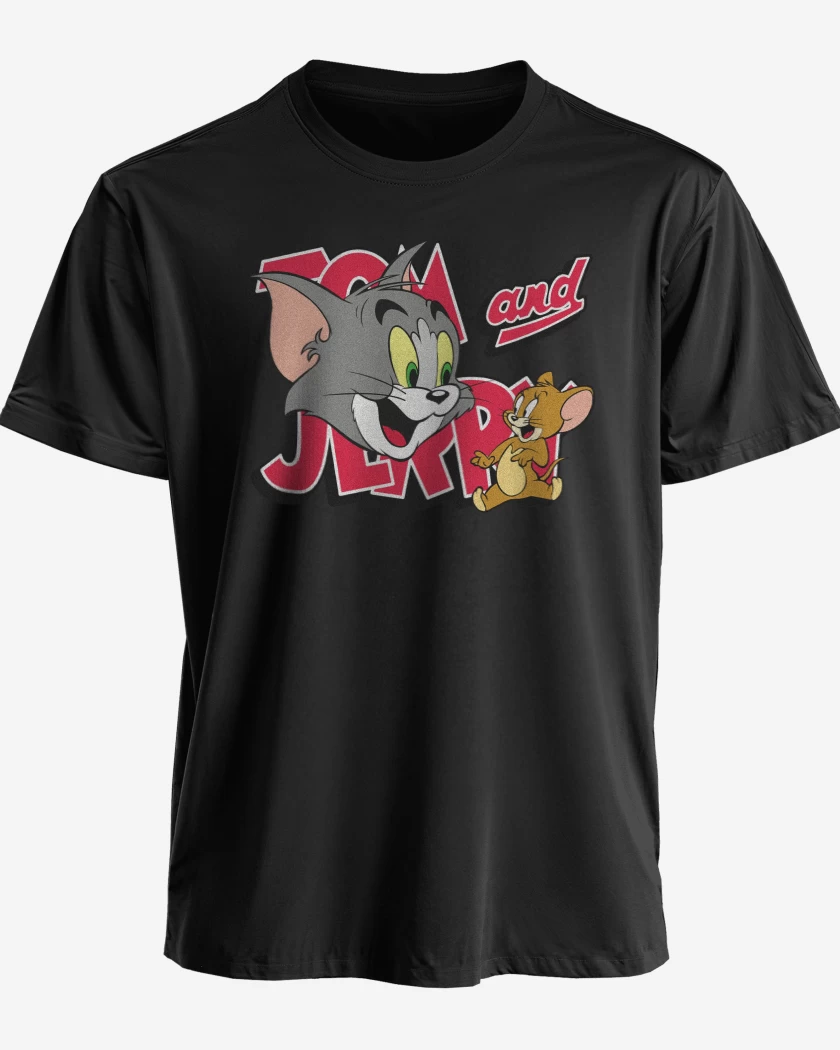 Polera premium Negro de TOM AND JERRY