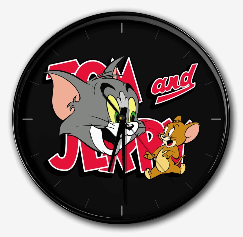 Reloj Negro de TOM AND JERRY