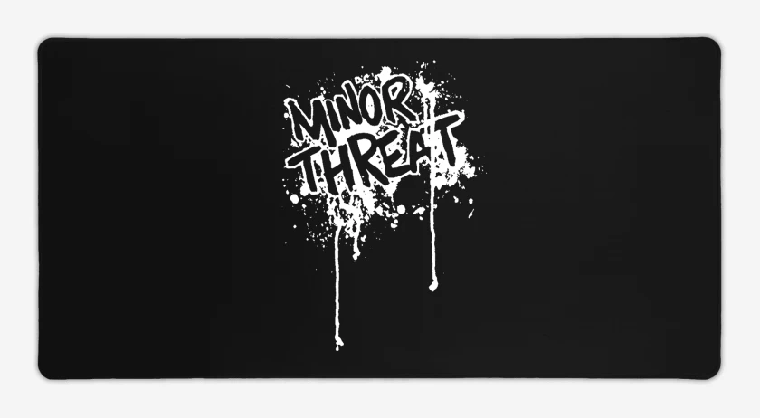 Mouse pad Gamer Negro de Minor Threat Logo