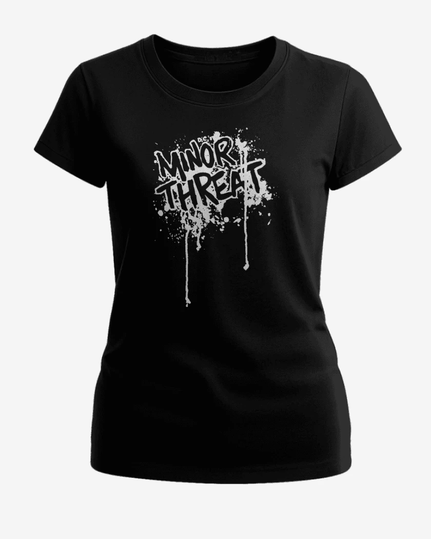 Polera de Mujer Negro de Minor Threat Logo