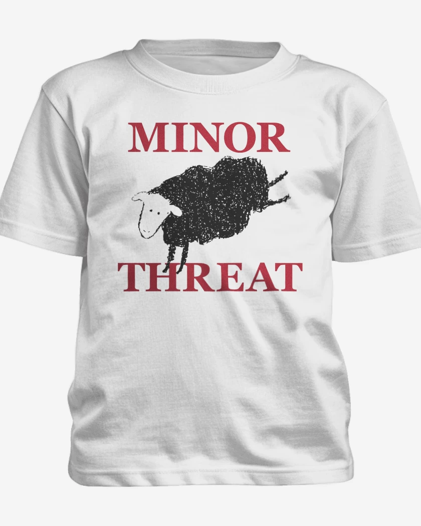 Polera de niño Blanco de Minor Threat Oveja