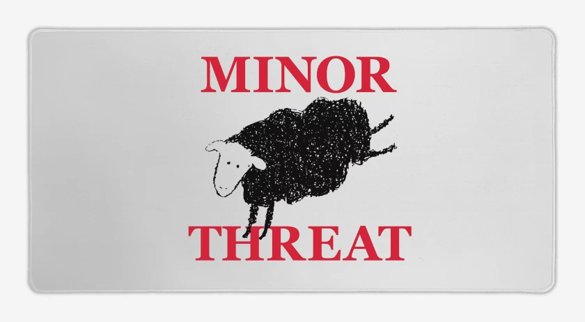 Mouse pad Gamer Blanco de Minor Threat Oveja
