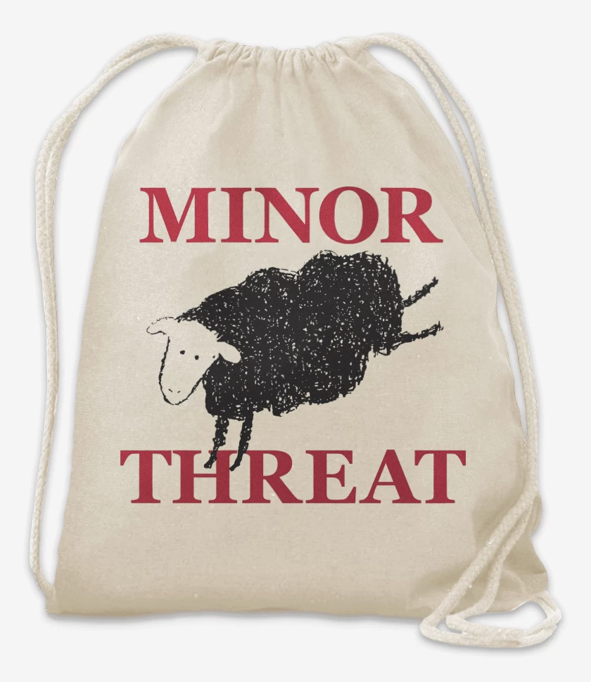 Mochila Blanco de Minor Threat Oveja