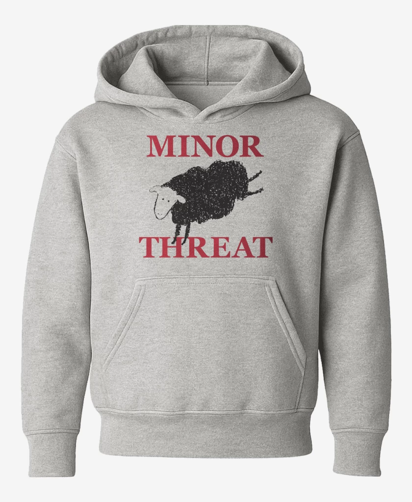Poleron de niño Gris Melange de Minor Threat Oveja
