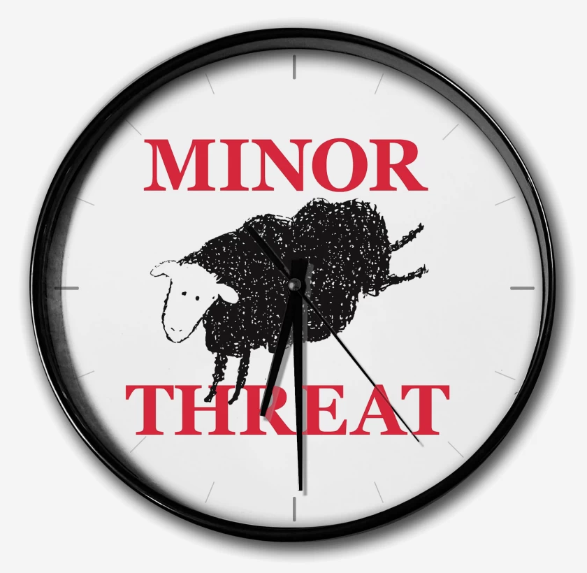 Reloj Blanco de Minor Threat Oveja