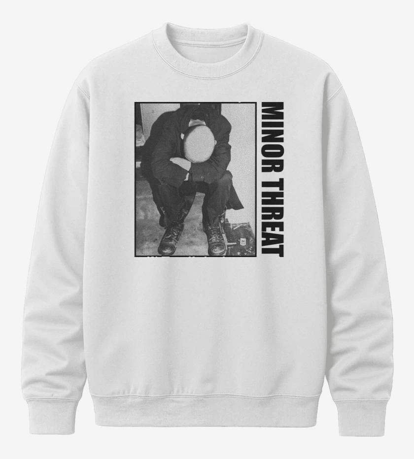 Poleron polo Blanco de Minor Threat Minor Threat