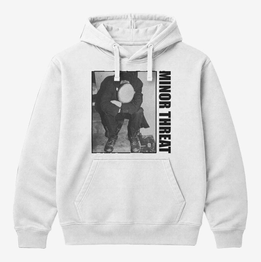 Polerón Canguro Blanco de Minor Threat Minor Threat