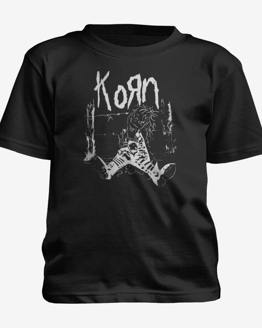 Polera de niño Negro de Korn Muñeca 
