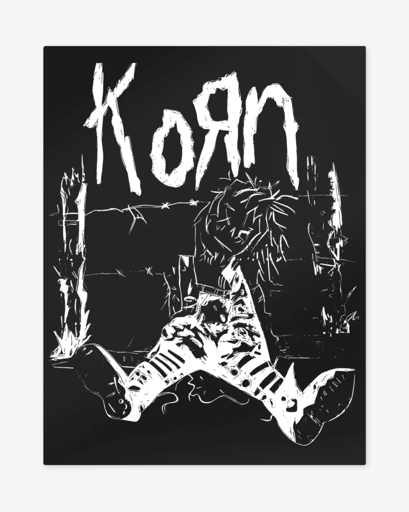 Print metalico Negro de Korn Muñeca 