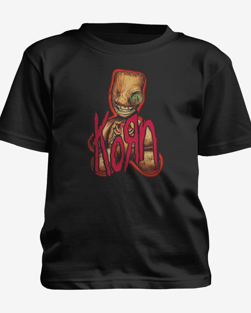 Polera de niño Negro de Korn Muñeco