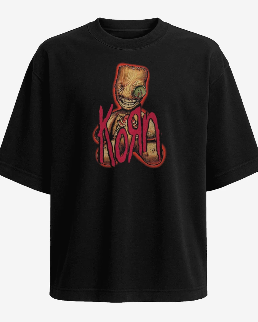 Polera Oversize Korn Muñeco