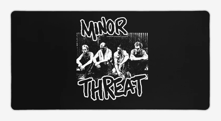 Mouse pad Gamer Negro de Minor Threat Band 