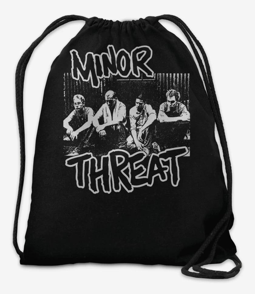 Mochila Negro de Minor Threat Band 