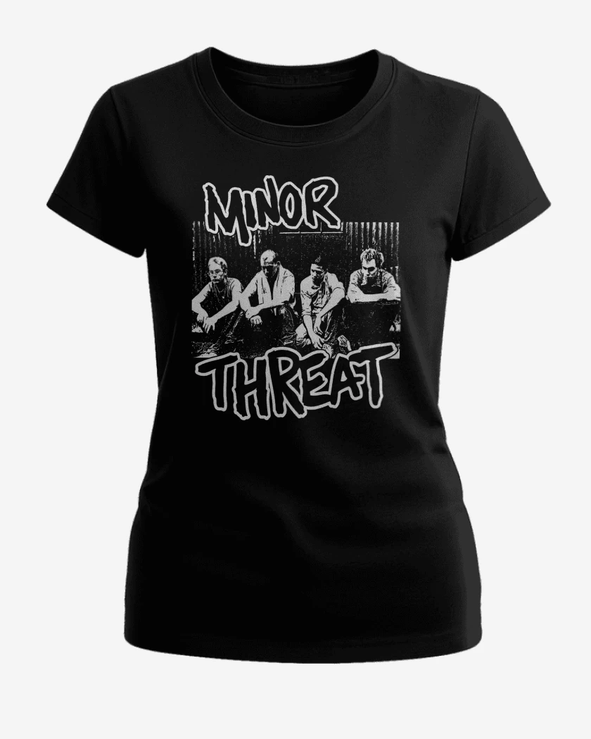 Polera de Mujer Negro de Minor Threat Band 