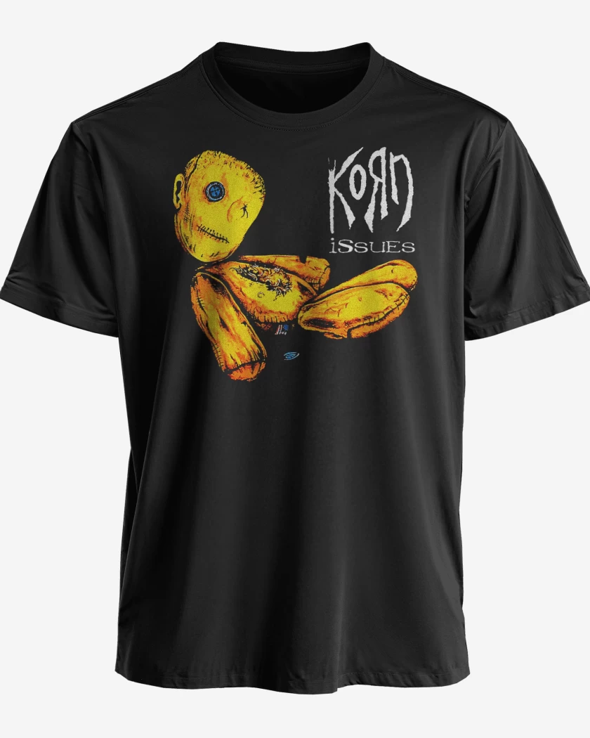 Polera premium Negro de Korn Issues v2