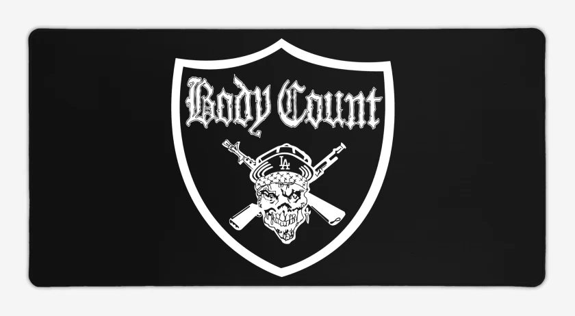 Mouse pad Gamer Negro de Body Count Logo