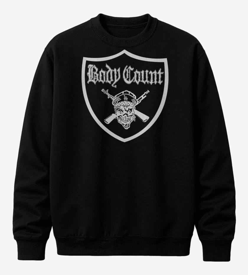 Poleron polo Negro de Body Count Logo