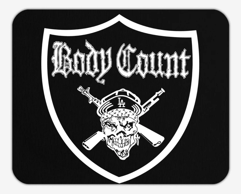 Mousepad Negro de Body Count Logo