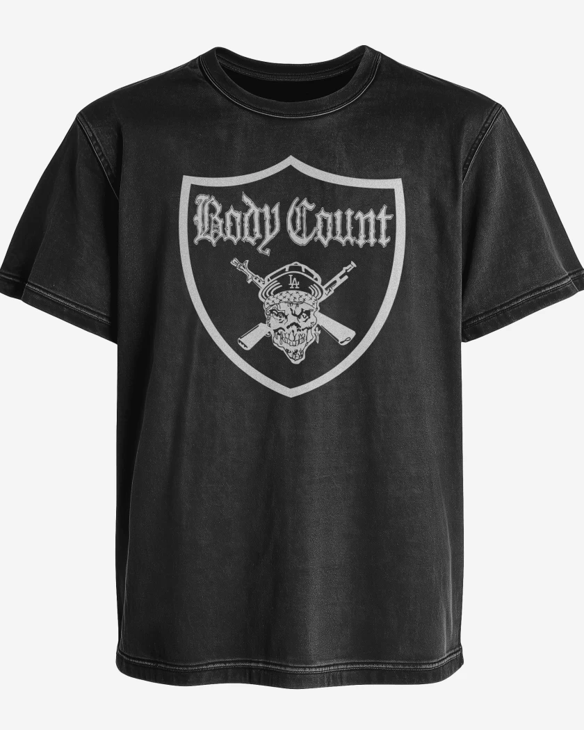 Polera desgastada Body Count Logo
