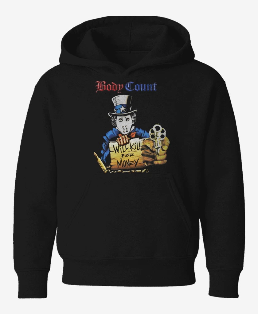 Poleron de niño Negro de Body Count Will Kill 