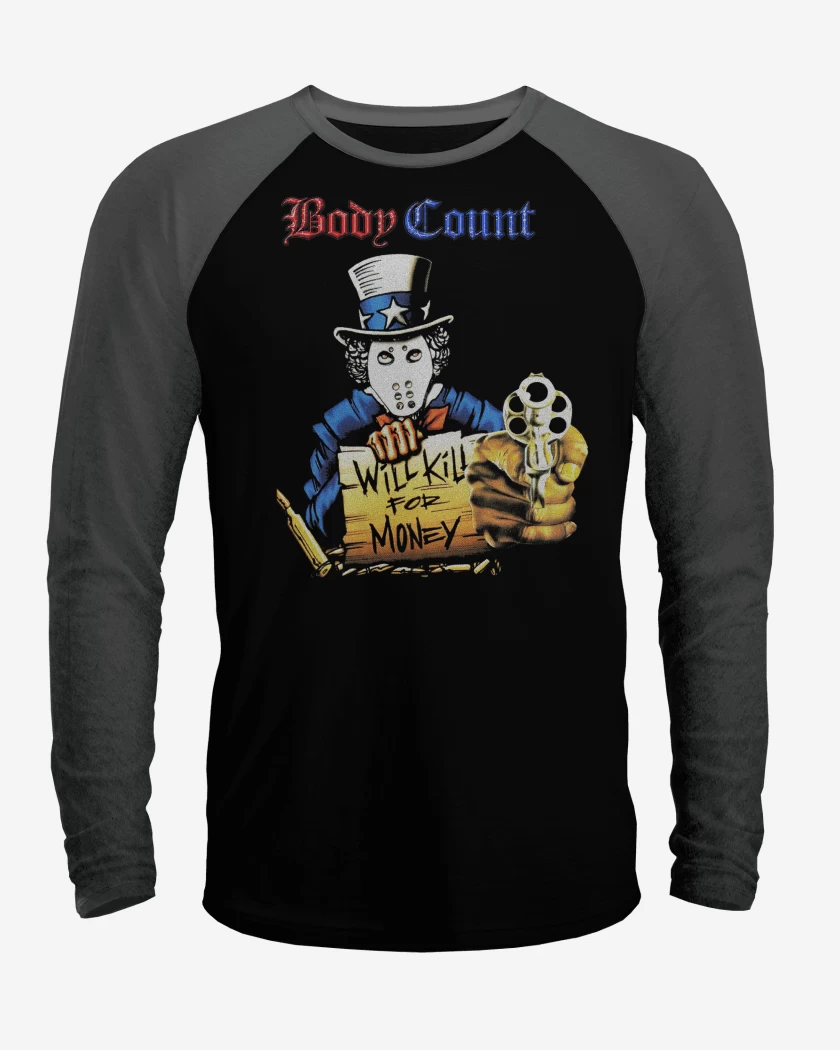 Polera Raglan Body Count Will Kill 