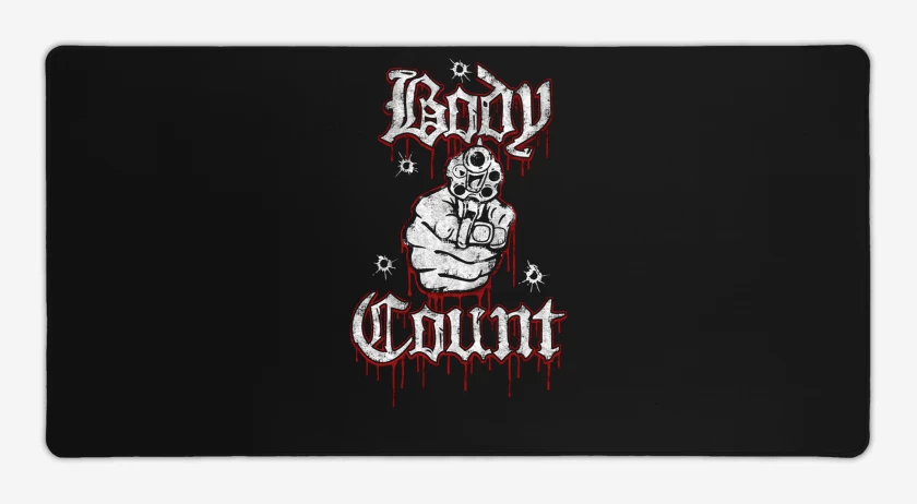 Mouse pad Gamer Negro de Body Count Logo v2