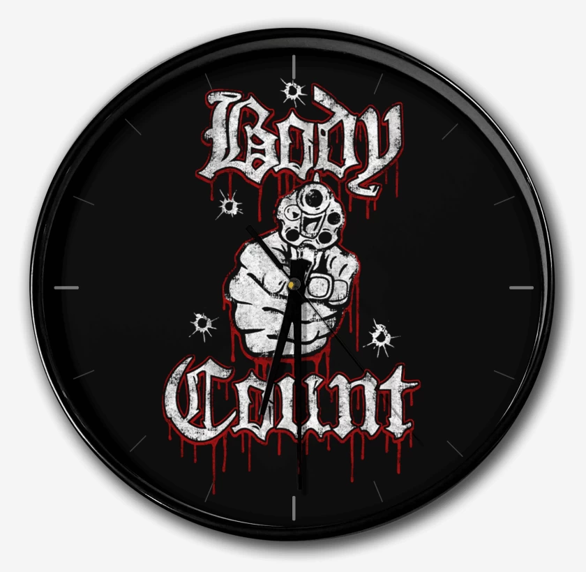 Reloj Negro de Body Count Logo v2