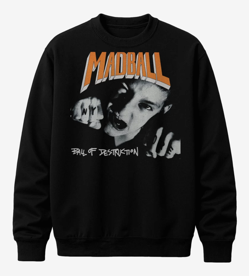 Poleron polo Negro de Madball Ball of Destruction