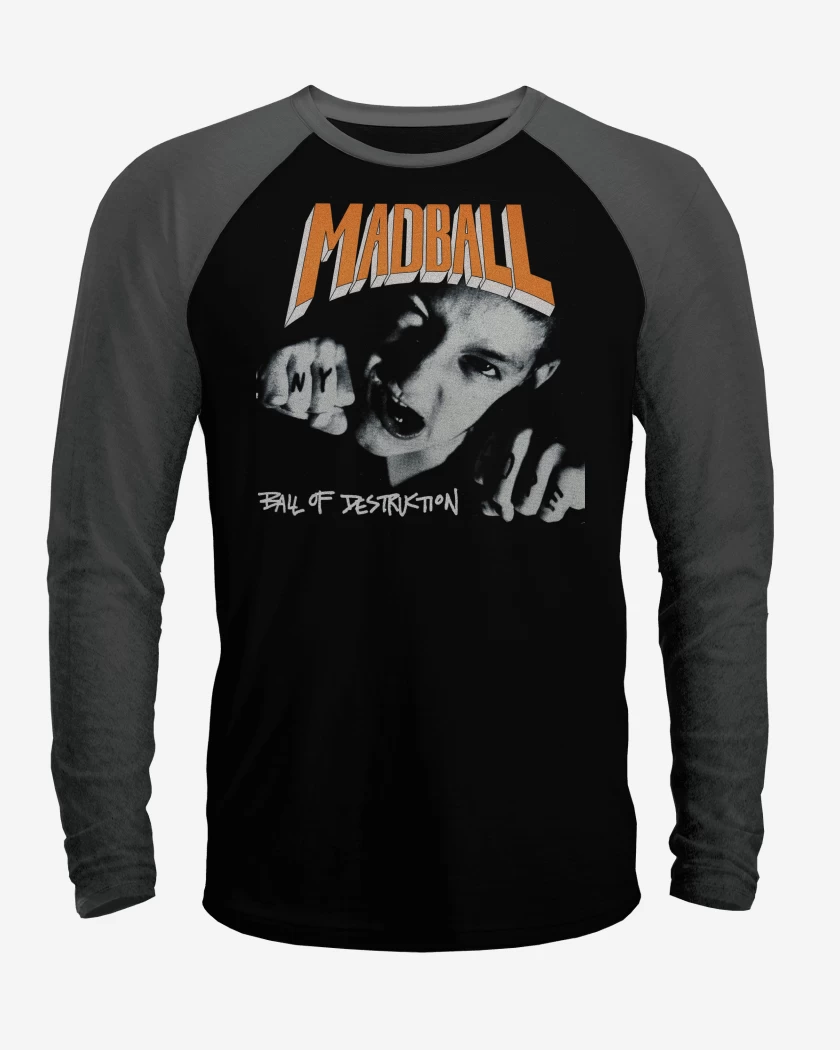 Polera Raglan Madball Ball of Destruction